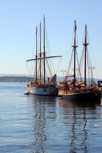Schooner S/S Christiana docked at Rådhusbrygge