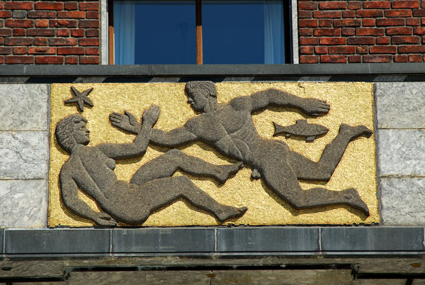 Mosaic fringed panel, Rdhus (Town Hall) Oslo