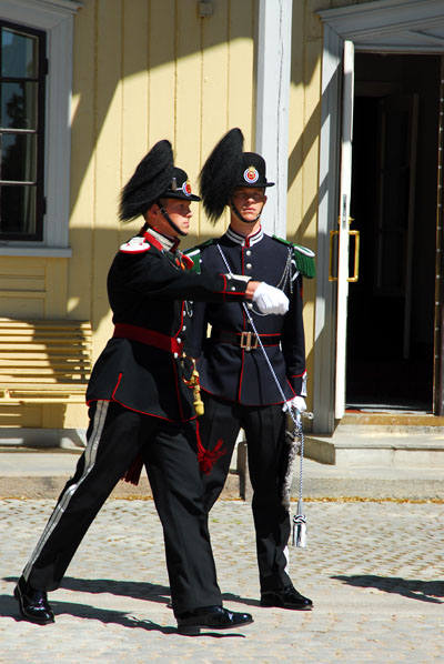Changing of the Guard, Oslo Royal Palace