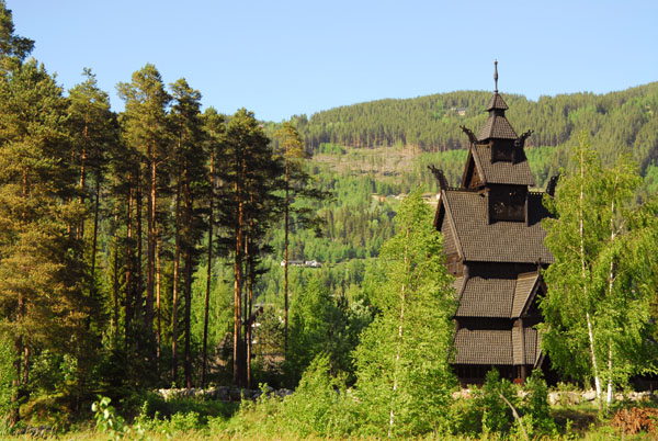 Gol Stave Church, a replica of the 1150 original now at the Norwegian Folk Museum, Oslo