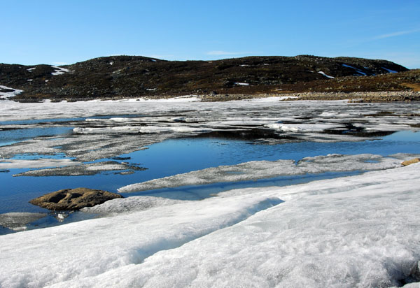 Summer snow, Hardangervidda