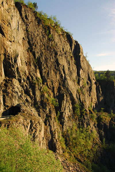 Mountainside by Vøringfoss