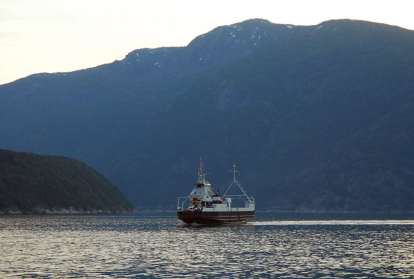 Ferry on one of the main routes between Oslo and Bergen