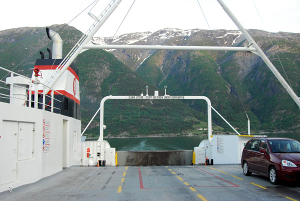 On board the ferry