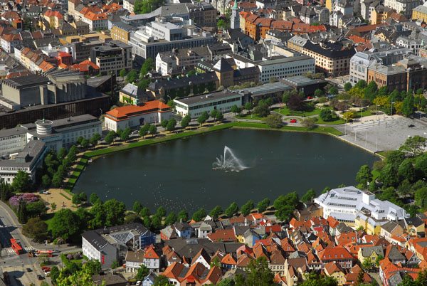 Lille Lungegårdsvann, central Bergen