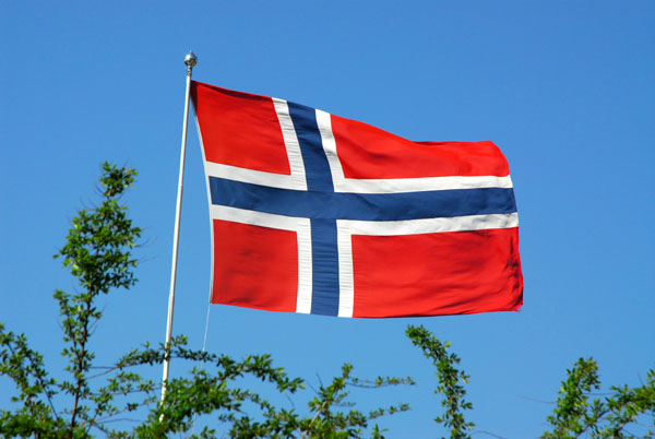Norwegian flag, Fløyen