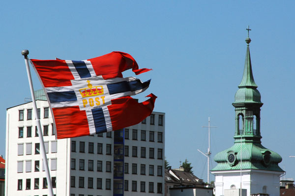 Norwegian postal boat flag, Bergen