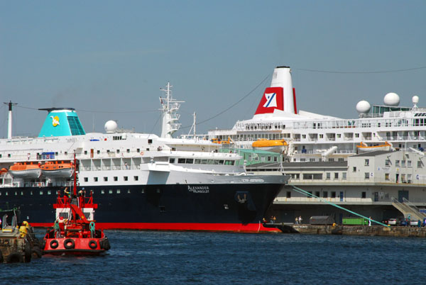 The Alexander von Humboldt tied up in Bergen