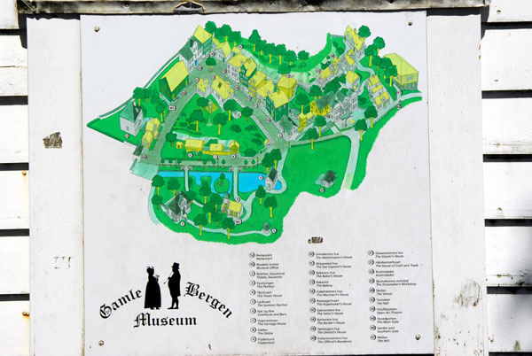Map of Gamle Bergen Museum