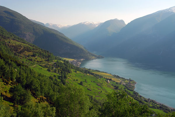 Aurlandsfjord looking back towards Flåm