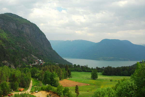 View towards Solvorn and Lustrafjorden