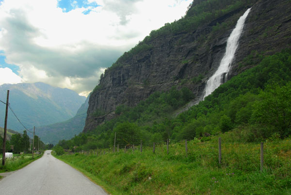 Route 55, a Norwegian National Tourist Route, passing through the Fortun Valley