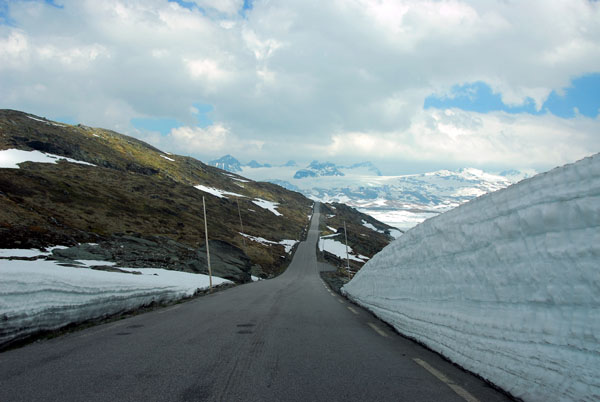 High snowbanks at Storefonni even in mid-June