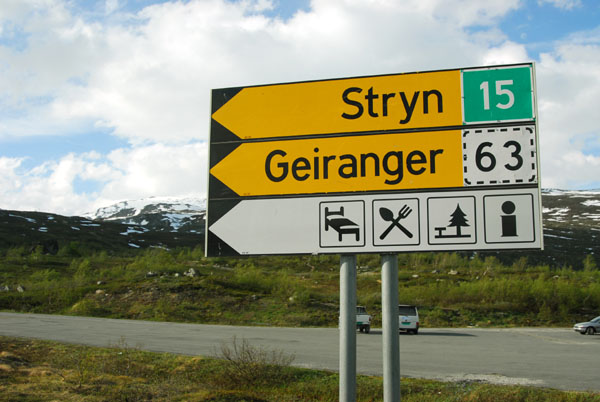 Route 15 to Stryn east of the Geiranger turnoff