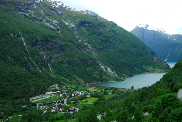 View from the cabin at Hole, Geiranger