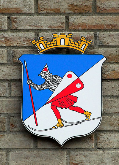 Skier on Lillehammer's coat-of-arms