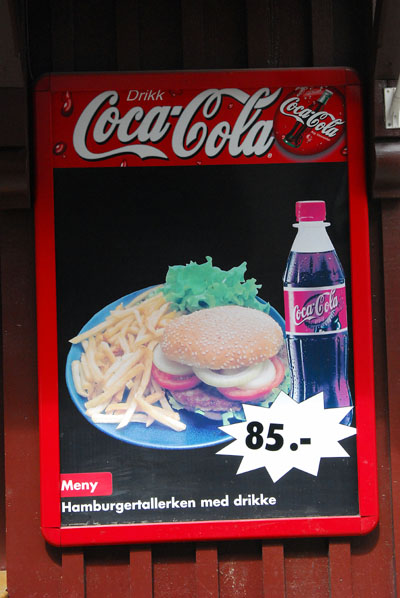 Hamburger, Fries & Coke, US$13