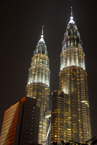 Petronas Towers, Kuala Lumpur, at night