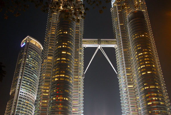 Petronas Towers are the centerpiece of the KLCC - Kuala Lumpur City Centre