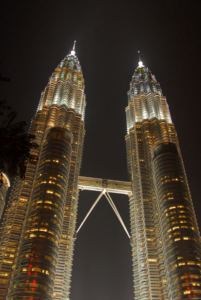 Petronas Towers, Kuala Lumpur, at night