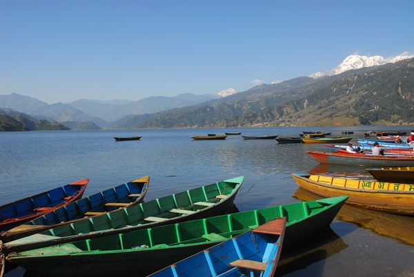 Canoes, Phewa Ghat, Lakeside Pokhara