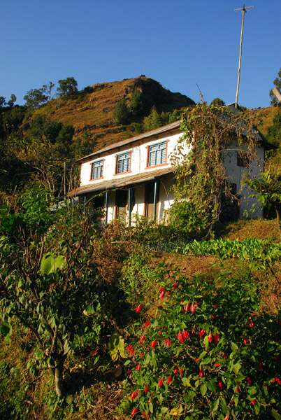 A hillside house near the World Peace Pagoda