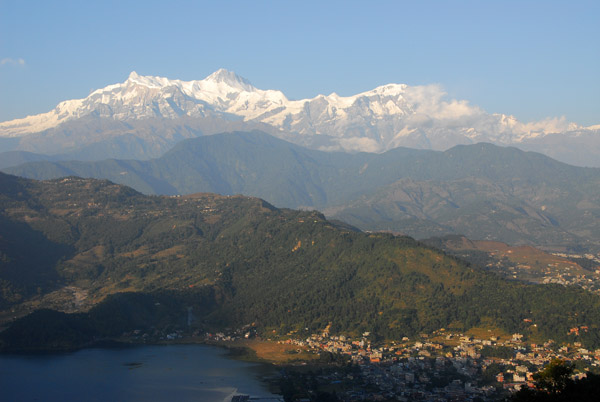 Pokhara Lakeside, Phewa Tal, Sangerkot and the Annapurnas