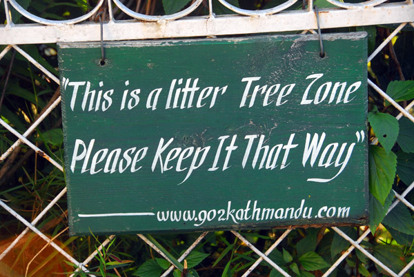 This is a litter Tree Zone