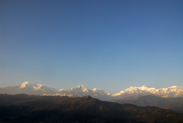 Annapurna Range of the Himalaya from World Peace Pagoda