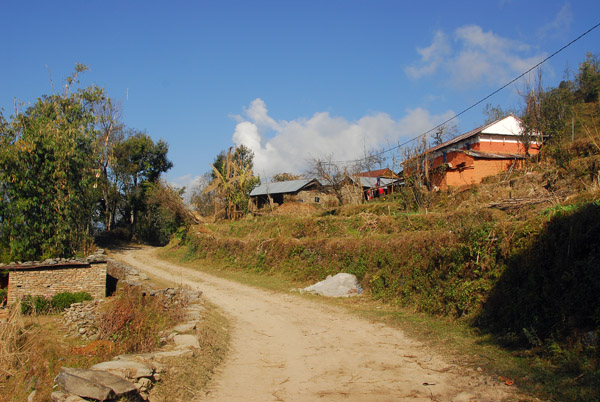 Dirt road near the summit of Sarangkot