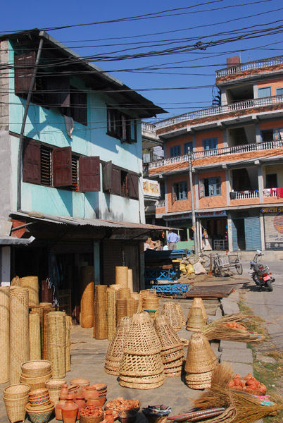 Square around the Bhimsen Temple, old town Pokhara