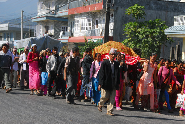 Religous procession - Pokhara