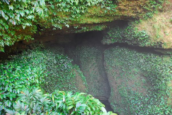 At this point, the river goes underground