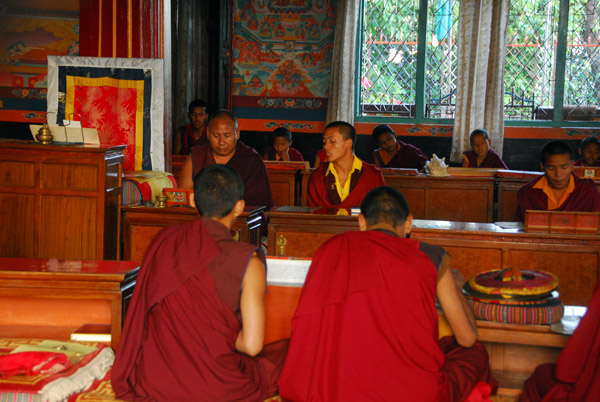 Main prayer hall, Karma Dubgyu Chokhorling Monastery, Pokhara