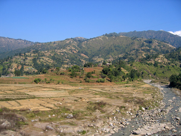 View behind the rest house