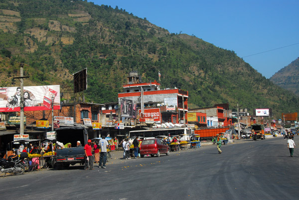 Prithvi Highway, the main street of Mugling, Nepal