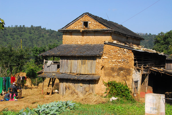 Traditional house between Damauli and Dumre, Tanahu Province