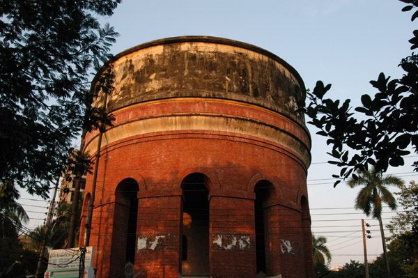 An old red brick watertower, Dhaka