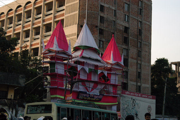 Decoration for a Hindu festival, Shankharia Bazar, Dhaka