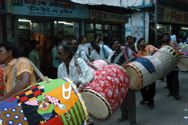Hindu festival drummers, Shankharia Bazar-Dhaka