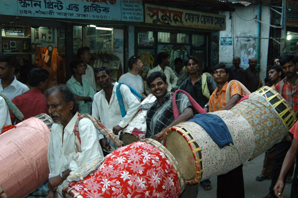 Hindu festival drummers, Shankharia Bazar-Dhaka