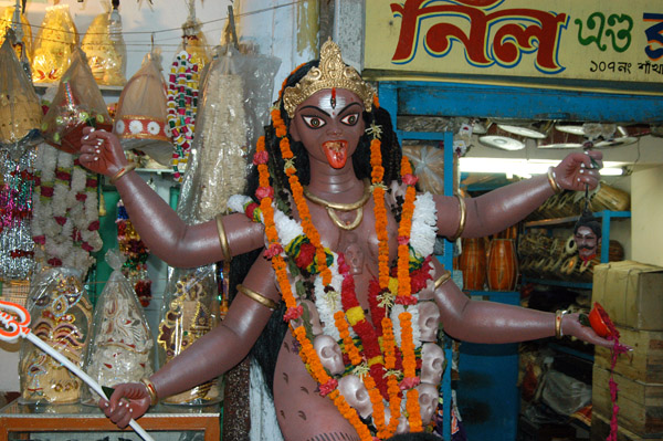 Four-armed Hindu goddess, Shankharia Bazar, Dhaka