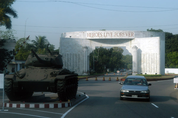 Heroes Live Forever - Cantonment Gate with a tank
