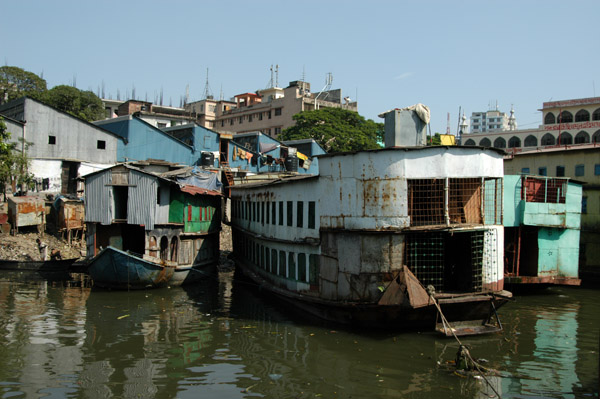 Future shipwrecks along the riverfront of Dhaka