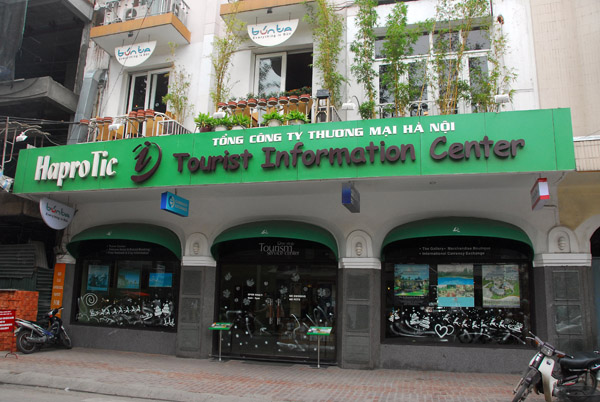 The most upscale travel agency and tourist information center in Hanoi, Pho Cau Go