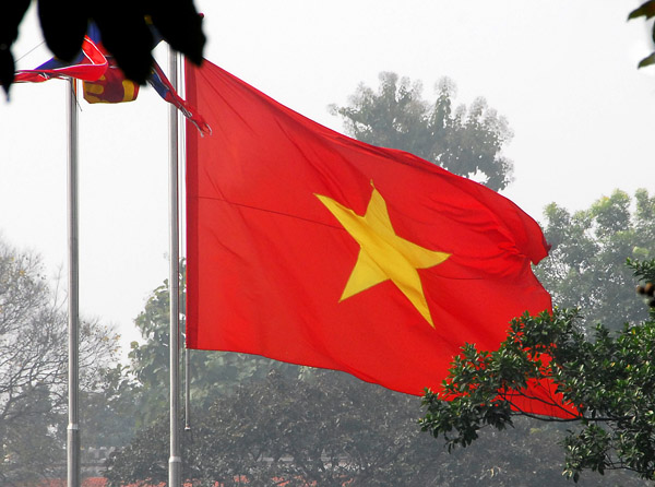 Vietnamese flag, Hanoi