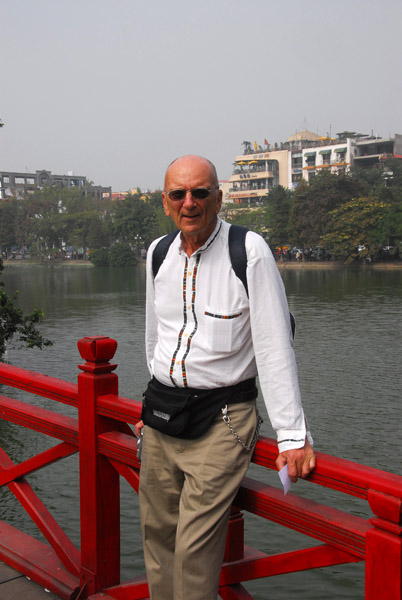 Dan on the Rising Sun Bridge, Hanoi