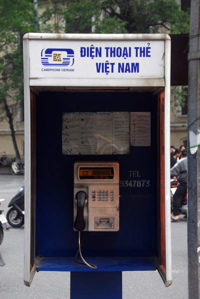 Public telephone, Hanoi, Vietnam