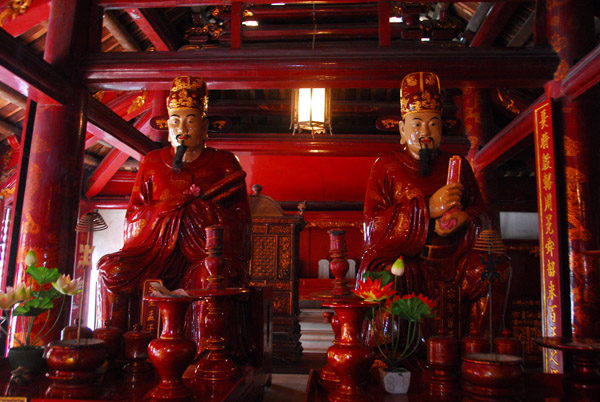 Two of the disciples of Confucious venerated within the Sanctuary, Temple of Literature
