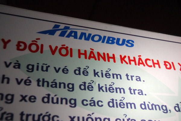 Hanoibus - super cheap transport if you know which line to take...